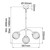 Elstead Lighting Cosmos 5 Light Aged Brass and Cream Pendant Light 