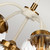 Elstead Lighting Cosmos 5 Light Aged Brass and Cream Pendant Light 
