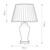 Flambeau Taipei Black and Gold with Ivory Shade Table Lamp 