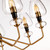 Elstead Lighting Armand 8 Light Aged Brass with Black Chandelier 