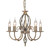 Elstead Lighting Artisan 5 Light Aged Brass Chandelier 