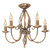 Elstead Lighting Artisan 5 Light Aged Brass Chandelier 