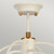 Elstead Lighting Cosmos 9 Light Aged Brass and Cream Pendant Light 