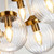 Elstead Lighting Cosmos 9 Light Aged Brass and Cream Pendant Light 