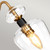 Elstead Lighting Armand 3 Light Aged Brass with Black Semi Flush Ceiling Light 