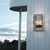 Norlys Basel Galvanised with Clear Diffuser IP54 Wall Light 