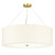 Flambeau Pearce 7 Light Aged Brass 85cm Shaded Pendant Light 