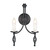 Elstead Lighting Belfry 2 Light Black Wall Light 