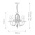 Elstead Lighting Aegean 5 Light Polished Nickel Chandelier Pendant Light 