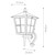 Elstead Lighting Canterbury Black Lantern Upward IP43 Wall Light 