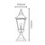 Norlys Chelsea Copper IP44 Top Post Light 