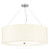 Flambeau Pearce 5 Light Polished Chrome 85cm Shaded Pendant Light 