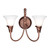 Elstead Lighting Emily 2 Light Copper Wall Light 