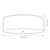 Flambeau Fletcher 7 Light Polished Chrome 85cm Shaded Flush Ceiling Light 