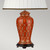 Flambeau Datai Teracotta with Ivory Shade Table Lamp 