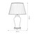 Flambeau Datai Teracotta with Ivory Shade Table Lamp 