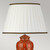 Flambeau Datai Teracotta with Ivory Shade Table Lamp 