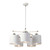 Elstead Lighting Balance Polished Nickel with White Shades Pendant Light 