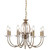 Elstead Lighting Aegean 8 Light Aged Brass Chandelier Pendant Light 