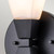 Elstead Lighting Bowtie Matt Black with Opal Diffuser Wall Light 