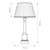 Flambeau Peronne Black and Gold with Ivory Shade Table Lamp 