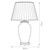 Flambeau Dian Silver with Ivory Shade Table Lamp 