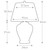 Elstead Lighting Arum Lily with Cream Shade Table Lamp 