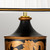 Flambeau Narbonne Black and Gold with Ivory Shade Table Lamp 