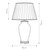 Flambeau Ping Cream with Ivory Shade Table Lamp 