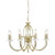 Elstead Lighting Aegean 8 Light Polished Brass Chandelier Pendant Light 