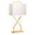 Elstead Lighting Cross Polished Gold with Ivory Shade Table Lamp 