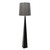 Ascent Black with Grey Shade Floor Lamp