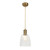 Elstead Lighting Doullie Antique Brass Pendant Light 