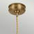 Elstead Lighting Doullie Antique Brass Pendant Light 