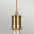 Elstead Lighting Doullie Antique Brass Pendant Light 