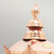 Norlys Chelsea Copper Half Lantern 25cm IP44 Wall Light 