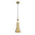 Elstead Lighting Etoile Aged Brass and Gold Leaf 17cm Pendant Light 