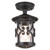 Elstead Lighting Hereford Black Lantern IP23 Flush Ceiling Light 
