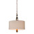  Flambeau 2 Light Black and Gold Pendant Light 