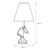 Flambeau Eclipse Bronze Patina with Natural Hessian Shade Table Lamp 
