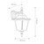 Elstead Lighting Chapel Black Downward Outdoor Wall Light 
