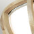 Flambeau Allier 2 Light Brushed Steel and Light Wood Flush Ceiling Light 