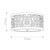 Flambeau Arabesque 2 Light Silver Leaf Patina Flush Ceiling Light 