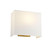 Flambeau Riley Aged Brass with Shade 27cm Wall Light 