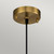 Elstead Lighting Etoile Aged Brass and Gold Leaf 13cm Pendant Light 