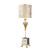 Flambeau Pampadourx Cream and Silver Table Lamp 