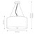 Pearce 3 Light Aged Brass 45cm Shaded Pendant Light