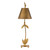 Flambeau Red Bell Gold Table Lamp 