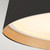 Flambeau Asher 3 Light Midnight Black Flush Ceiling Light 