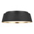 Flambeau Asher 3 Light Midnight Black Flush Ceiling Light 